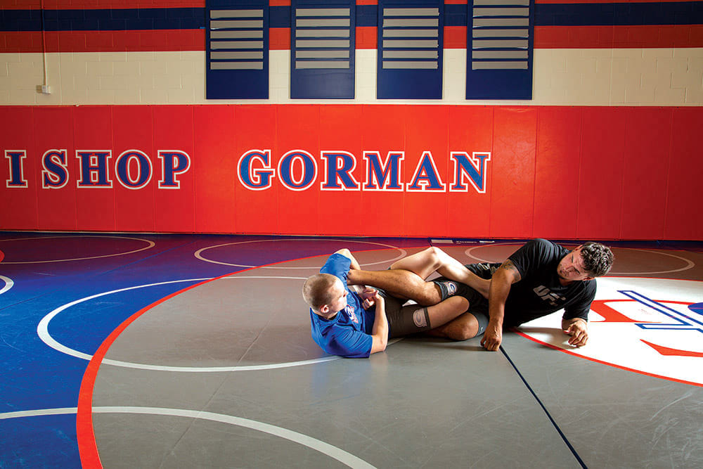 Ricky Lundell grappling technique Mount escape to ankle lock