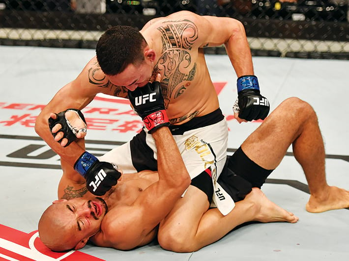 max holloway on a ground a pound