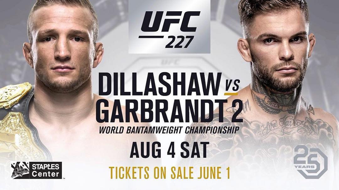 ufc 227: Dillashaw vs. Garbrandt II, Demetrious Johnson vs. Henry Cejudo