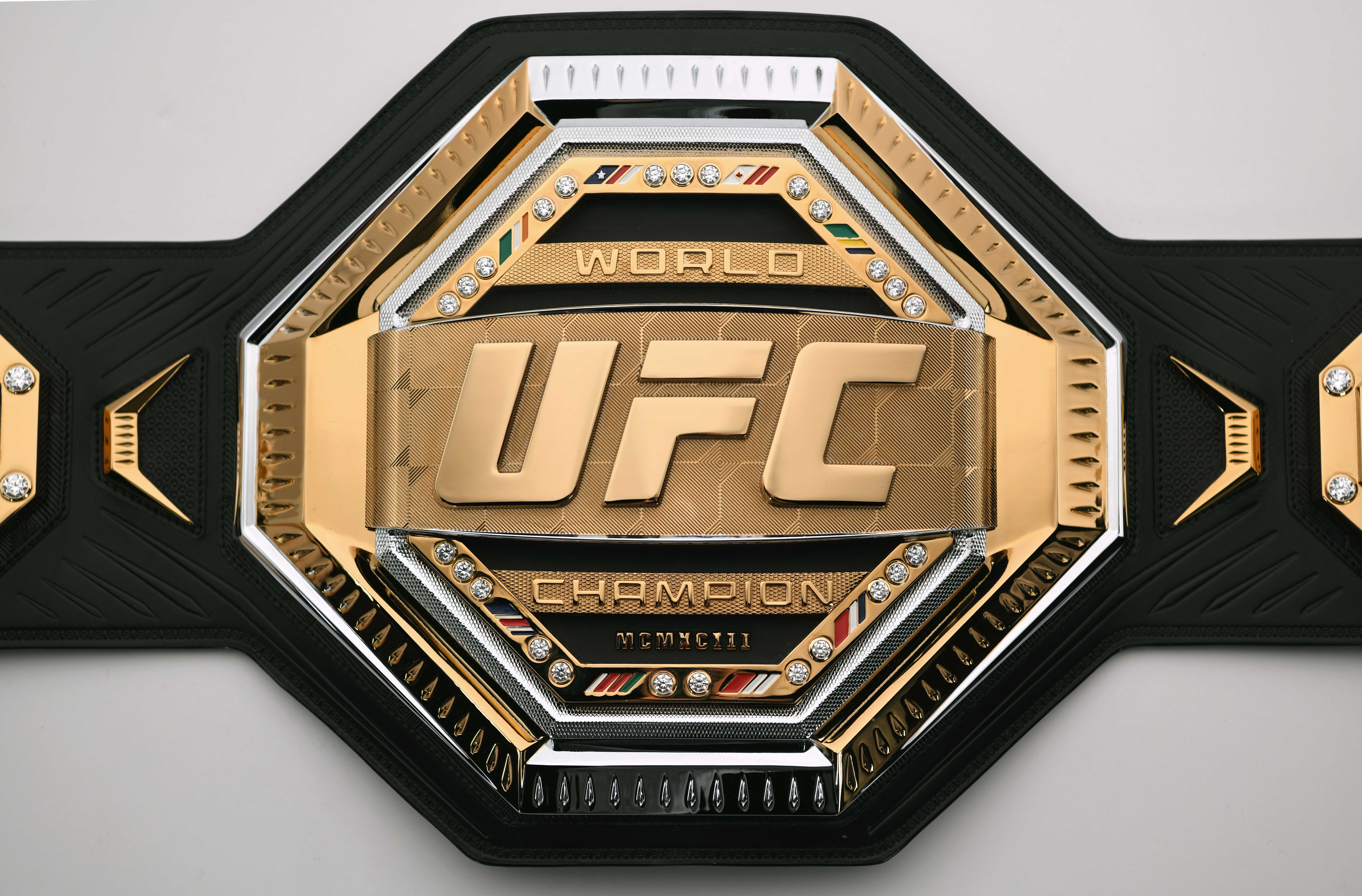 The UFC has unveiled its new championship belt