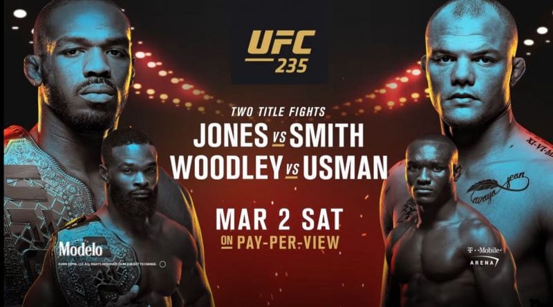 UFC 235 betting guide as Jon Jones defends his UFC light heavyweight belt against Anthony Smith, Kamaru Usman challenges Tyron Woodley for his welterweight championship