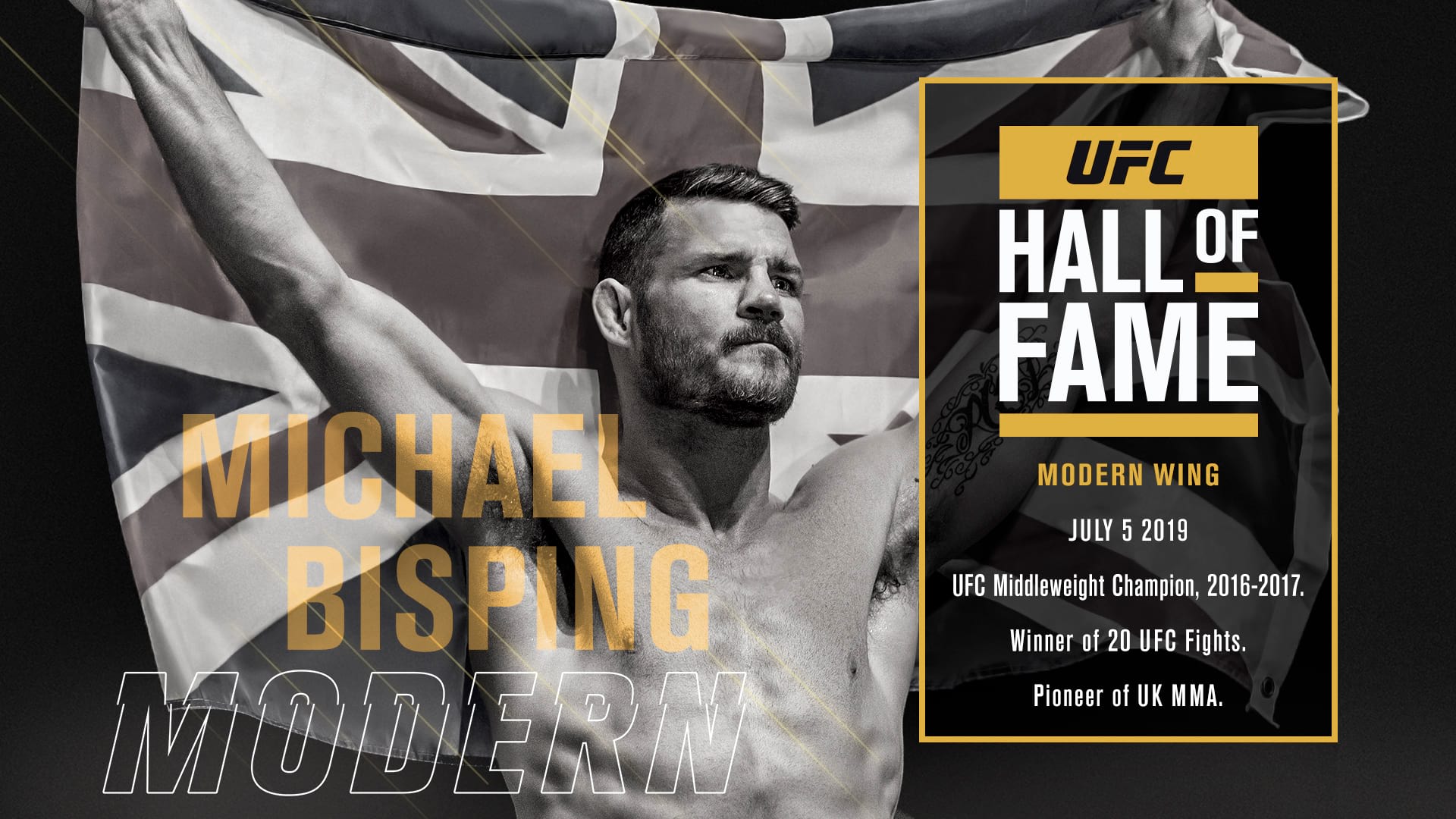 Michael Bisping has become the latest inductee of the UFC Hall of Fame
