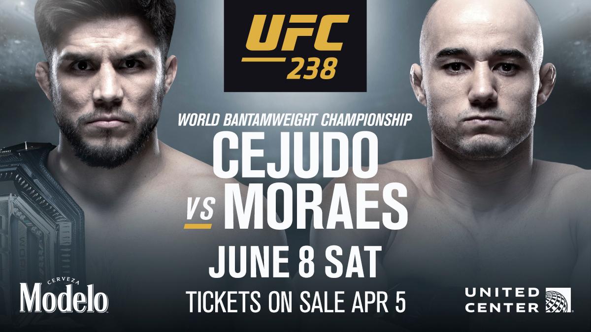 Henry Cejudo vs. Marlon Moraes UFC bantamweight title fight announced for UFC 238 after TJ Dillashaw relinquished belt