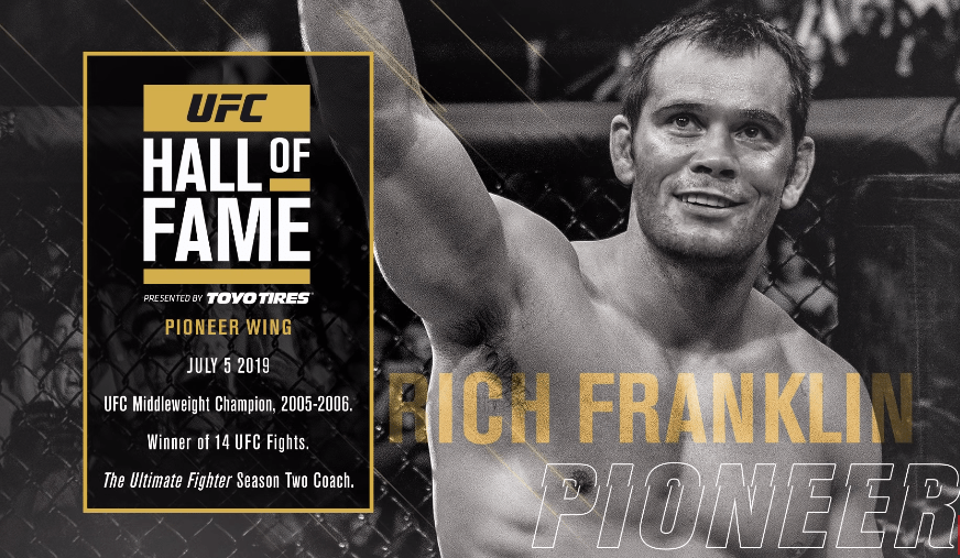 Rich Franklin inducted into UFC Hall of Fame pioneer wing in 2019