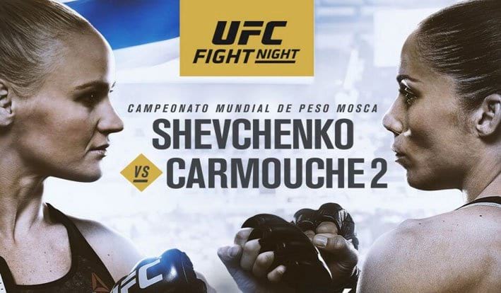 UFC Montivideo - Valentina Shevchenko vs. Liz Carmouche 2 full results