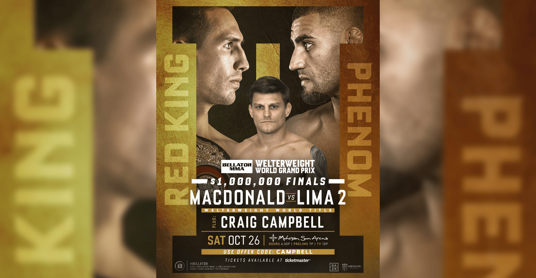 Bellator 232 Douglas Lima attempts to reclaim Bellator welterweight gold in a rematch with Rory MacDonald
