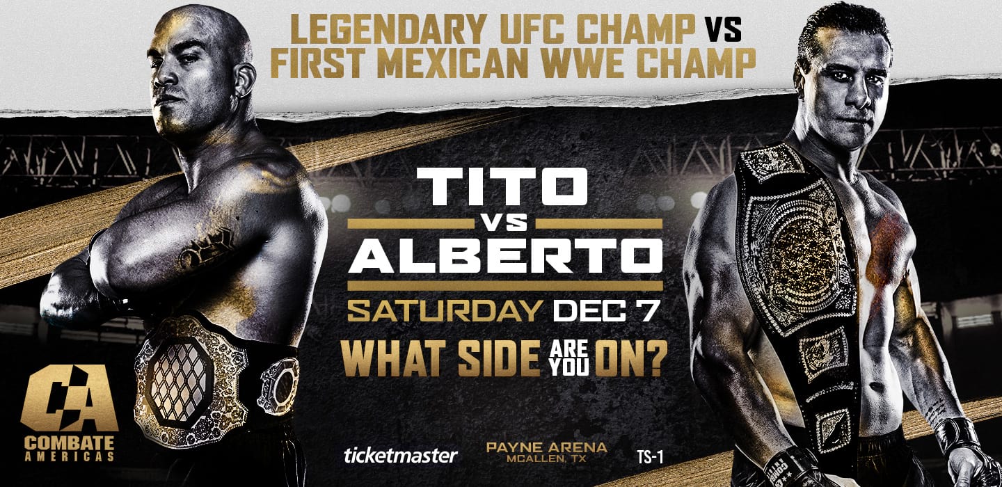 Former WWE superstar Alberto Del Rio makes his MMA return on Saturday night at Combate Americas to take on former UFC light heavyweight champion Tito Ortiz