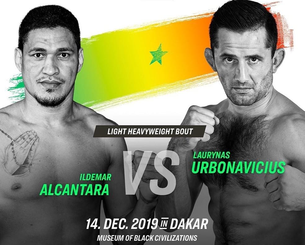 African MMA promotion Ares 1 makes its promotional debut in Dakar, Senegal on 14 December and features a main event between Ildemar Alcantara and Laurynas Urbonavicius