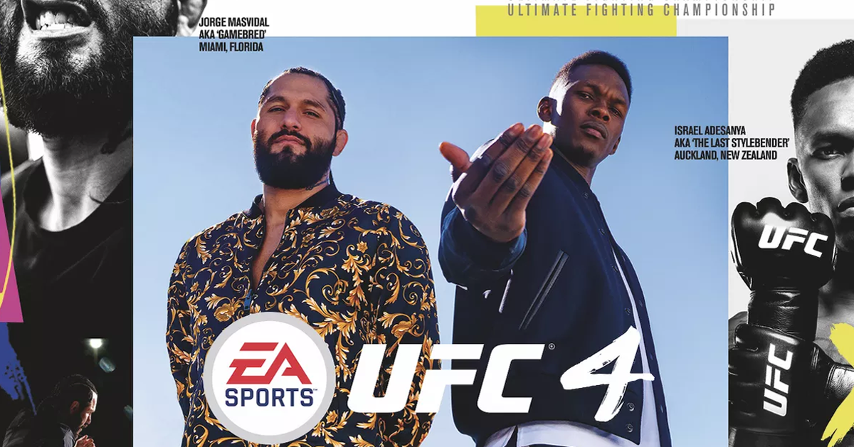 EA Sports UFC 4 game Xbox One PS4 Jorge Masvidal Israel Adesanya cover stars release date trailer video gameplay