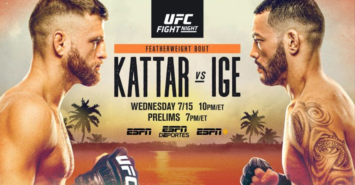 UFC Fight Island Yas Abu Dhabi Calvin Kattar Dan Ige full results recap review highlights