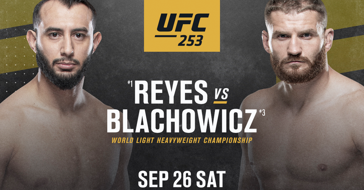 UFC 253 Reyes Blachowicz Adesanya Costa title fight