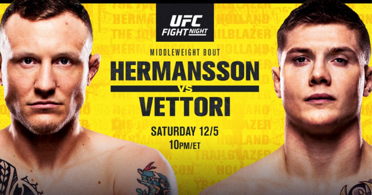UFC, Jack Hermansson, Marvin Vettori, full results, recap
