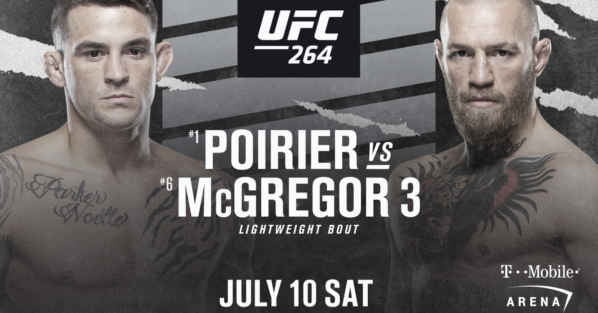 UFC 264, Dustin Poirier, Conor McGregor, trilogy fight