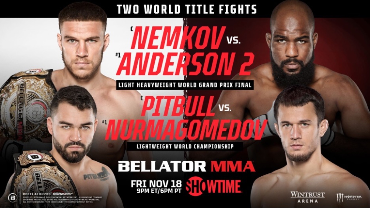 Bellator 288 Championship double-header tops fight card for Chicago