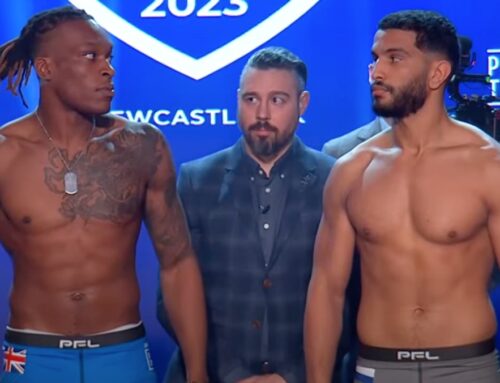 PFL Europe 1 ceremonial weigh-ins: Simeon Powell and Mohamed Amine tight-lipped ahead of Newcastle showdown