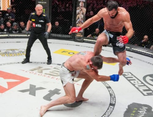KSW Colosseum 2: Mamed Khalidov seals trilogy with flying switch-kick finish of Scott Askham