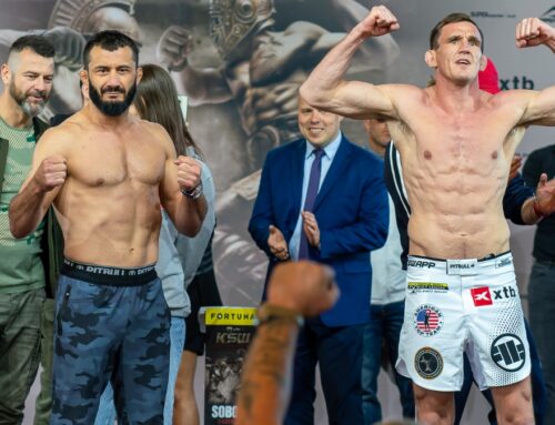 KSW Colosseum 2: Mamed Khalidov seals trilogy with flying switch-kick finish of Scott Askham